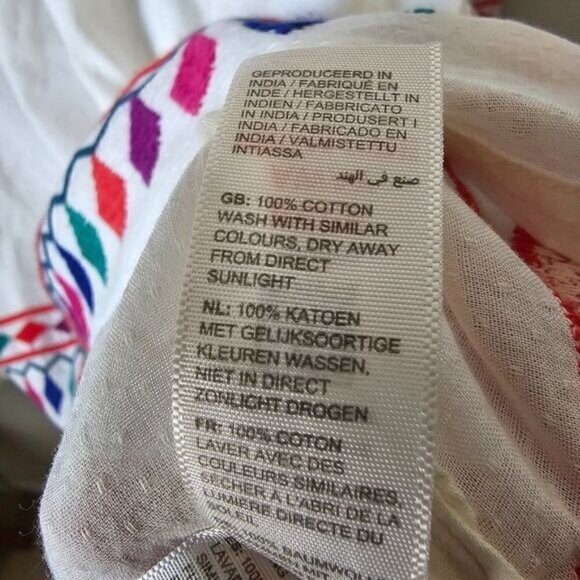 NWT FAT FACE UK BOHO EMBROIDERED TOP SIZE 12/ L & 14 /XL - Picture 14 of 16